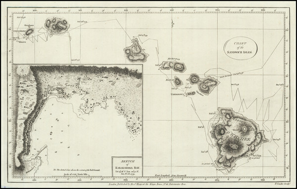 33-Hawaii and Hawaii Map By James Cook