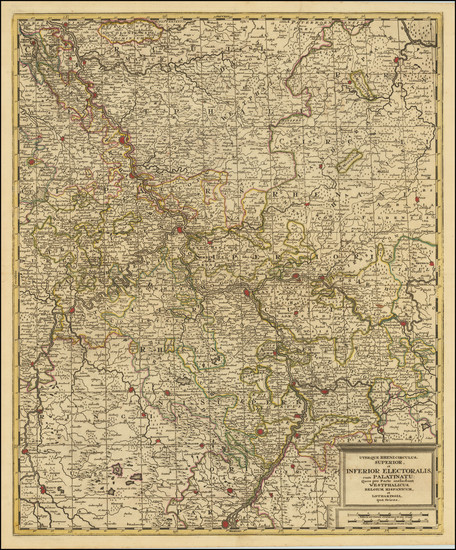 54-Nord et Nord-Est and Mitteldeutschland Map By Gerard & Leonard Valk