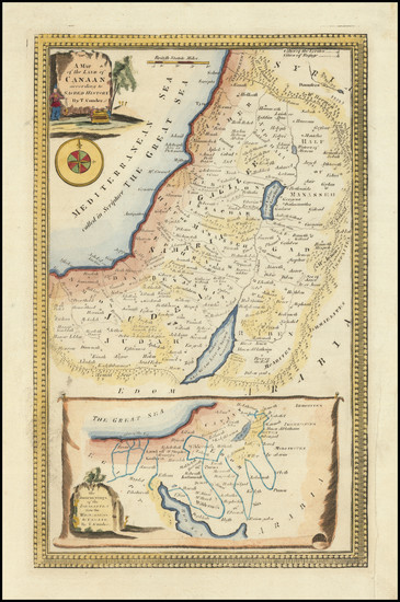 61-Holy Land Map By Thomas Conder