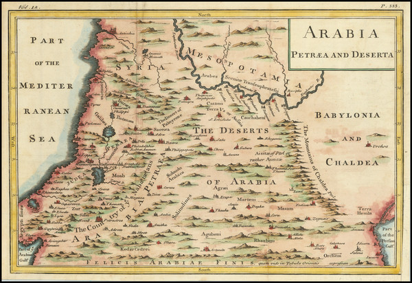 26-Middle East and Holy Land Map By Christoph Cellarius