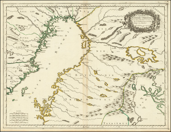 62-Finland Map By Nicolas Sanson