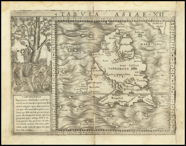 14-Sri Lanka Map By Giacomo Gastaldi