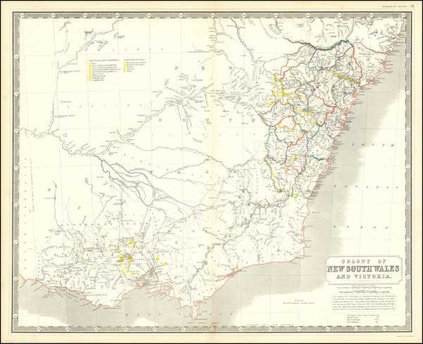 70-Australia Map By W. & A.K. Johnston