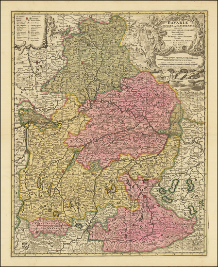 29-Süddeutschland Map By Peter Schenk / Nicolaes Visscher II