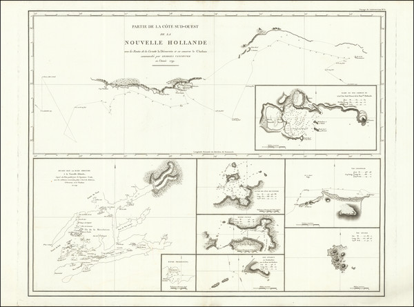 95-Australia Map By George Vancouver