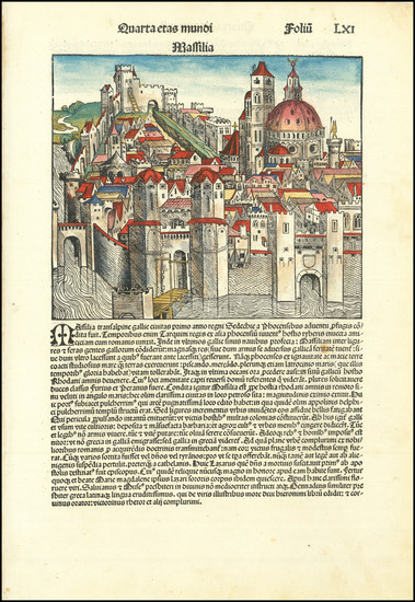 63-Sud et Alpes Française Map By Hartmann Schedel