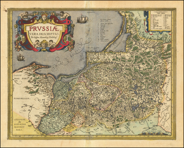 89-Poland and Baltic Countries Map By Abraham Ortelius