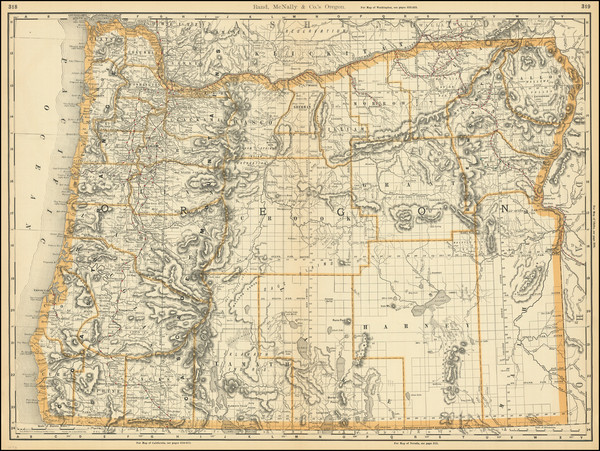 85-Oregon Map By Rand McNally & Company