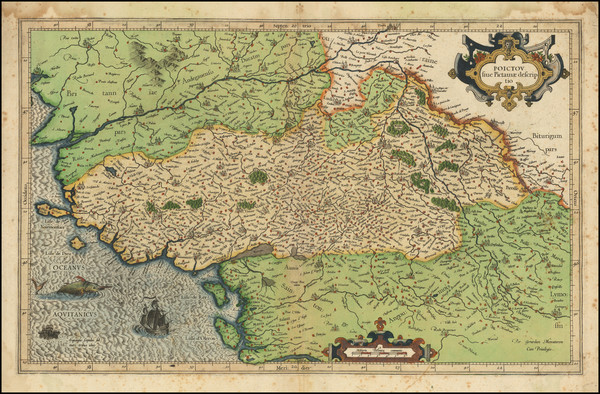 53-Grand Sud-Ouest and Centre et Pays de la Loire Map By  Gerard Mercator