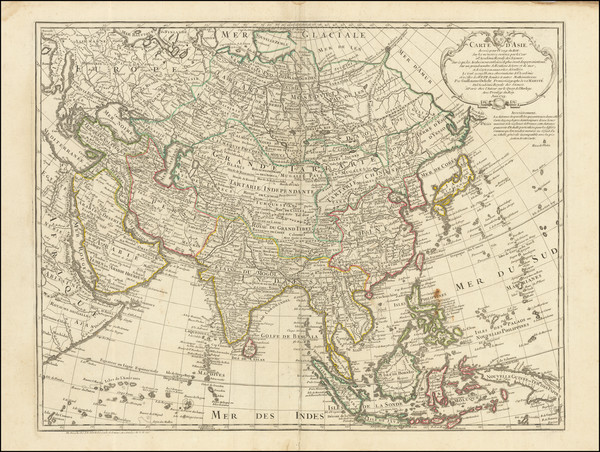 4-Asia and Korea Map By Philippe Buache / Guillaume De L'Isle