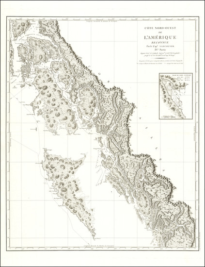 80-Alaska and British Columbia Map By George Vancouver