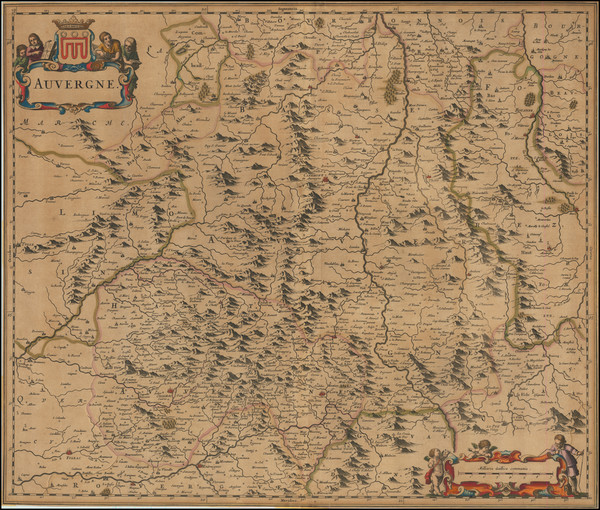 40-Sud et Alpes Française Map By Johannes Blaeu