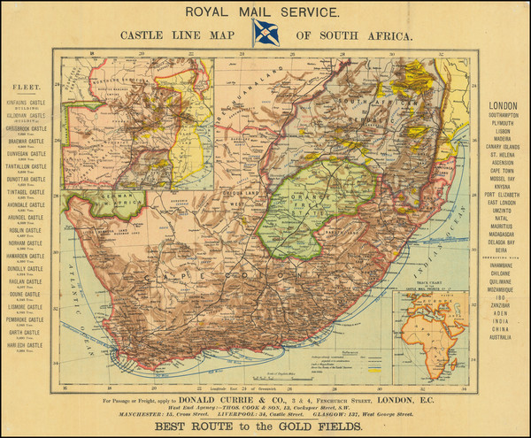 79-South Africa Map By Anonymous