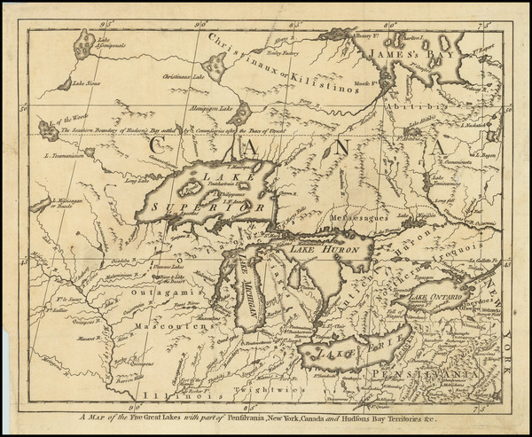 44-Midwest, Plains and Canada Map By London Magazine