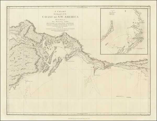 99-Alaska Map By George Vancouver