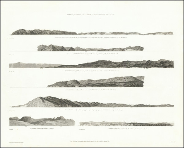 22-Baja California and California Map By George Vancouver