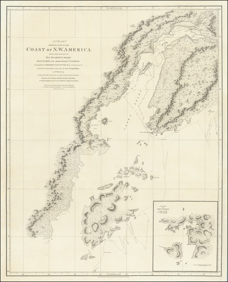 90-Alaska Map By George Vancouver