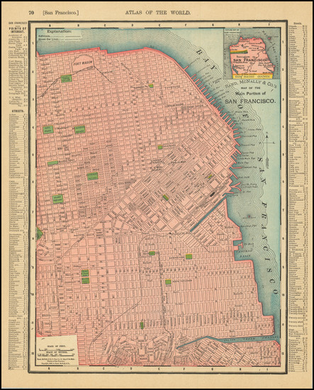 81-San Francisco & Bay Area Map By William Rand  &  Andrew McNally