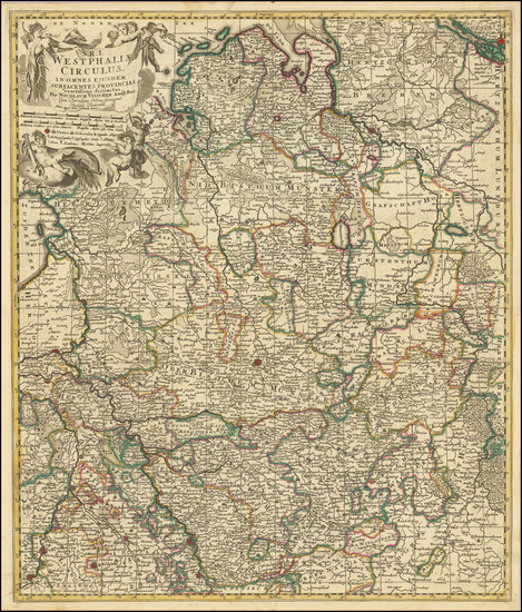 82-Norddeutschland and Mitteldeutschland Map By Peter Schenk Junior