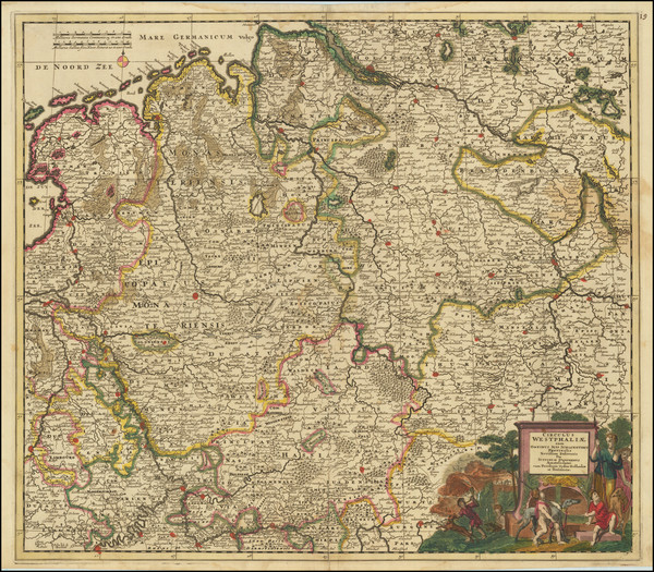 15-Norddeutschland and Mitteldeutschland Map By Justus Danckerts