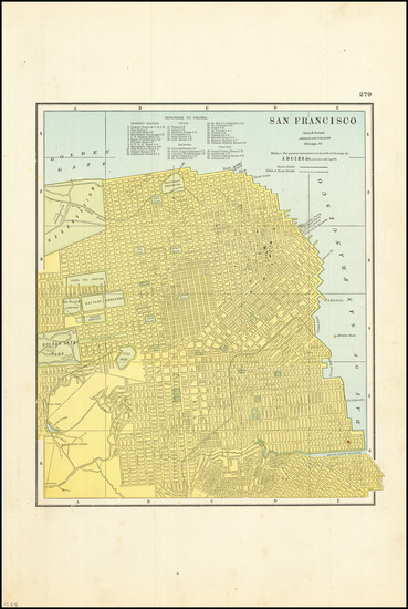 35-San Francisco & Bay Area Map By George F. Cram