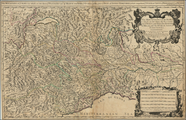 57-Switzerland and Northern Italy Map By William Berry