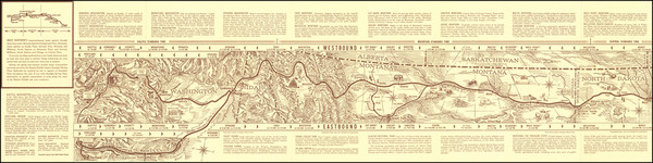 81-Minnesota, Rocky Mountains and Pacific Northwest Map By Great Northern Railway Co.