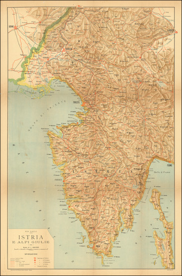 84-Balkans Map By Pio Galli