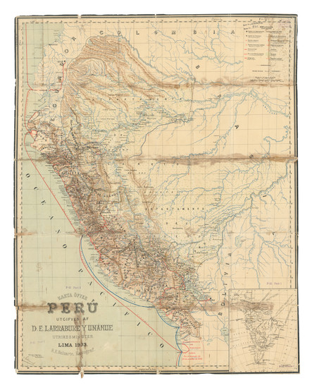 19-Peru & Ecuador Map By Rafael E. Beluarte