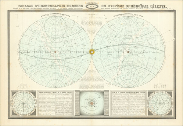 4-Celestial Maps Map By F.A. Garnier