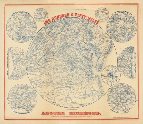 35-Virginia and Civil War Map By Charles Magnus