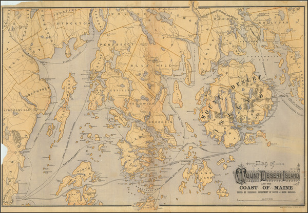 10-Maine Map By Rand, Avery & Co.