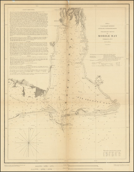 14-Alabama Map By United States Coast Survey