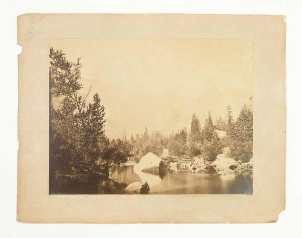 85-Yosemite Map By Carleton E. Watkins