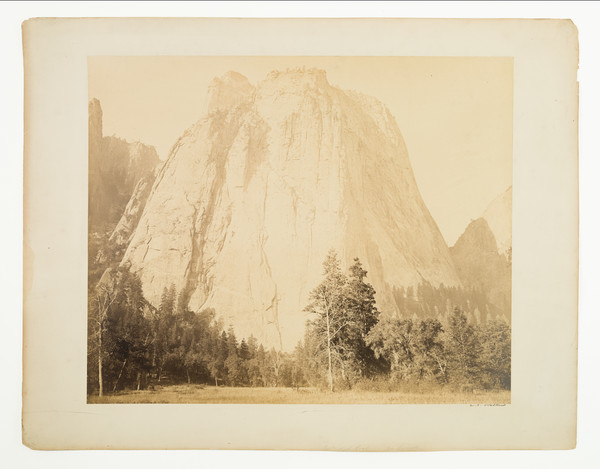 58-Yosemite and Photographs Map By Carleton E. Watkins
