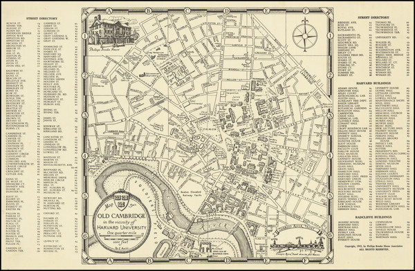 50-Boston Map By Erwin Raisz