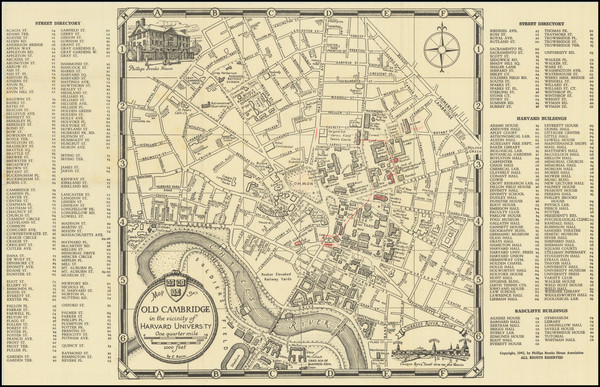 51-Boston Map By Erwin Raisz