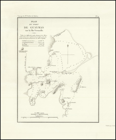 63-Mexico Map By Eugene Duflot De Mofras