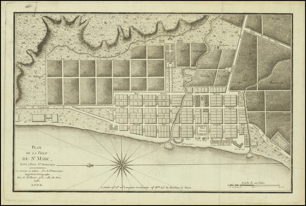 98-Hispaniola Map By Rene Phelippeaux