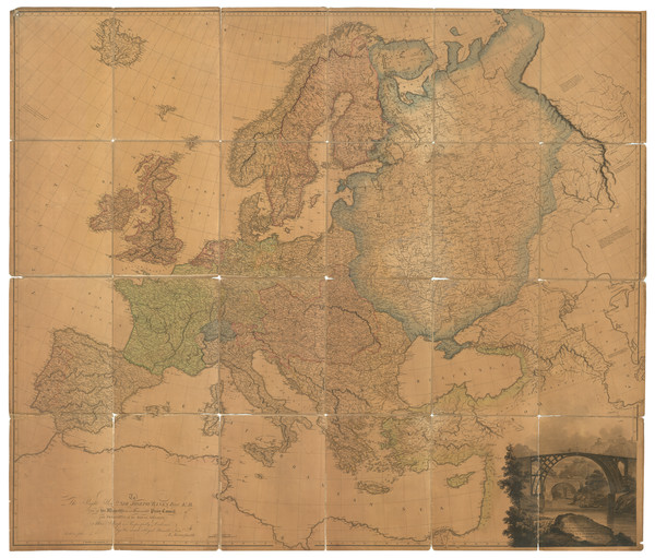 19-Europe Map By Aaron Arrowsmith