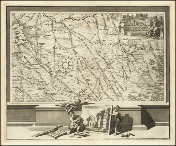 46-Southern Italy and Rome Map By Francois Halma