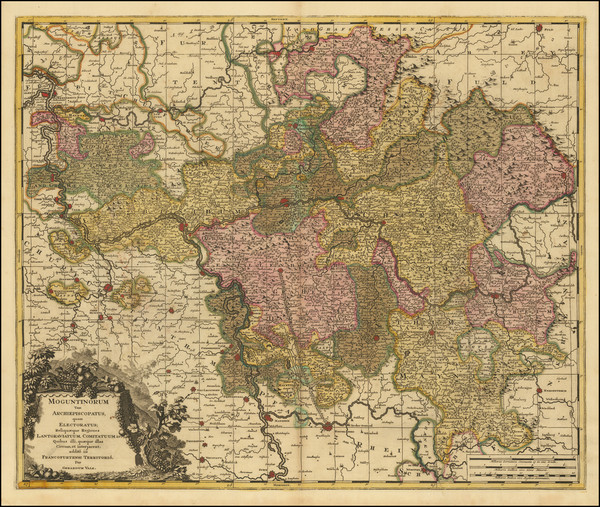 65-Süddeutschland Map By Gerard Valk