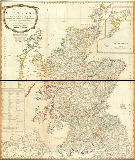 86-Scotland Map By Richard Holmes Laurie  &  James Whittle