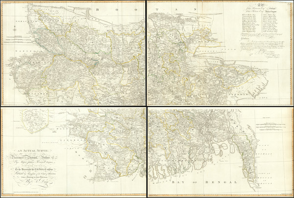 56-India Map By Laurie & Whittle / James Rennell