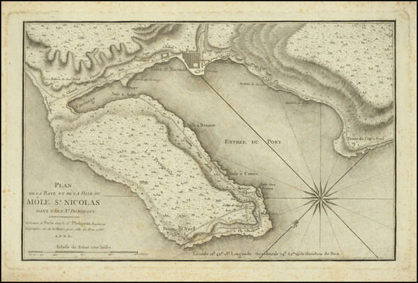 53-Hispaniola Map By Rene Phelippeaux