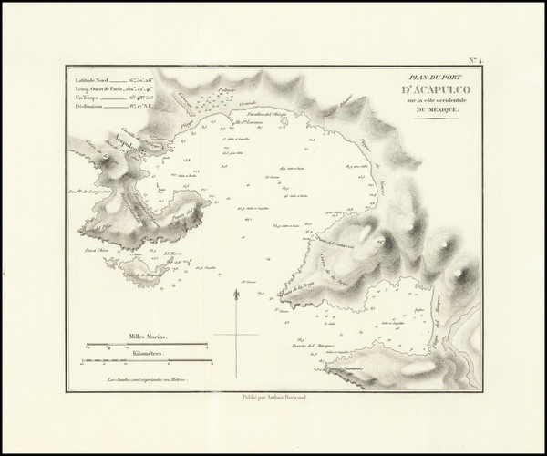 79-Mexico Map By Eugene Duflot De Mofras