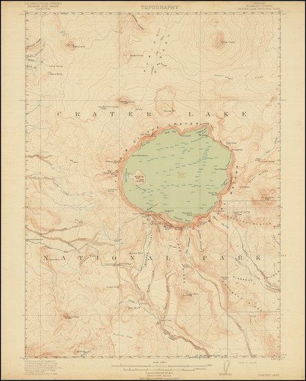 13-Oregon Map By U.S. Geological Survey