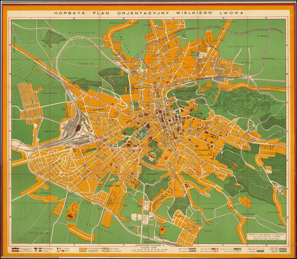 35-Ukraine Map By W. Horbay