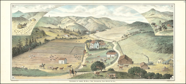 92-California and San Francisco & Bay Area Map By G. T. Brown & Co.