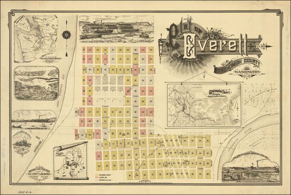 81-Washington Map By Everett Land Company